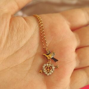 Vintage Juicy Couture Bird Heart Necklace